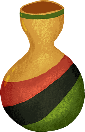 Painterly Kwanzaa Jar Object